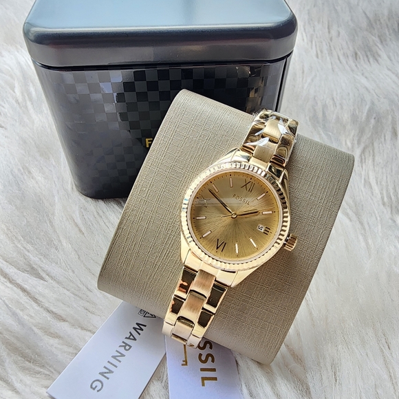 Fossil Women's Gold Watch Original Brand New With Tag - Picture 4 of 9